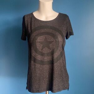 Marvel Captain America Grey Tee size small
